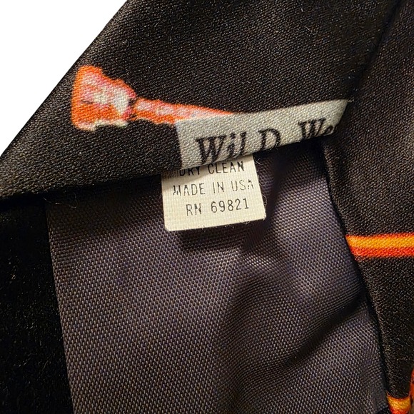 Vintage Ralph Marlin Trumpet Print Band Teacher Music Mens Neck Tie Maestro - Picture 4 of 4